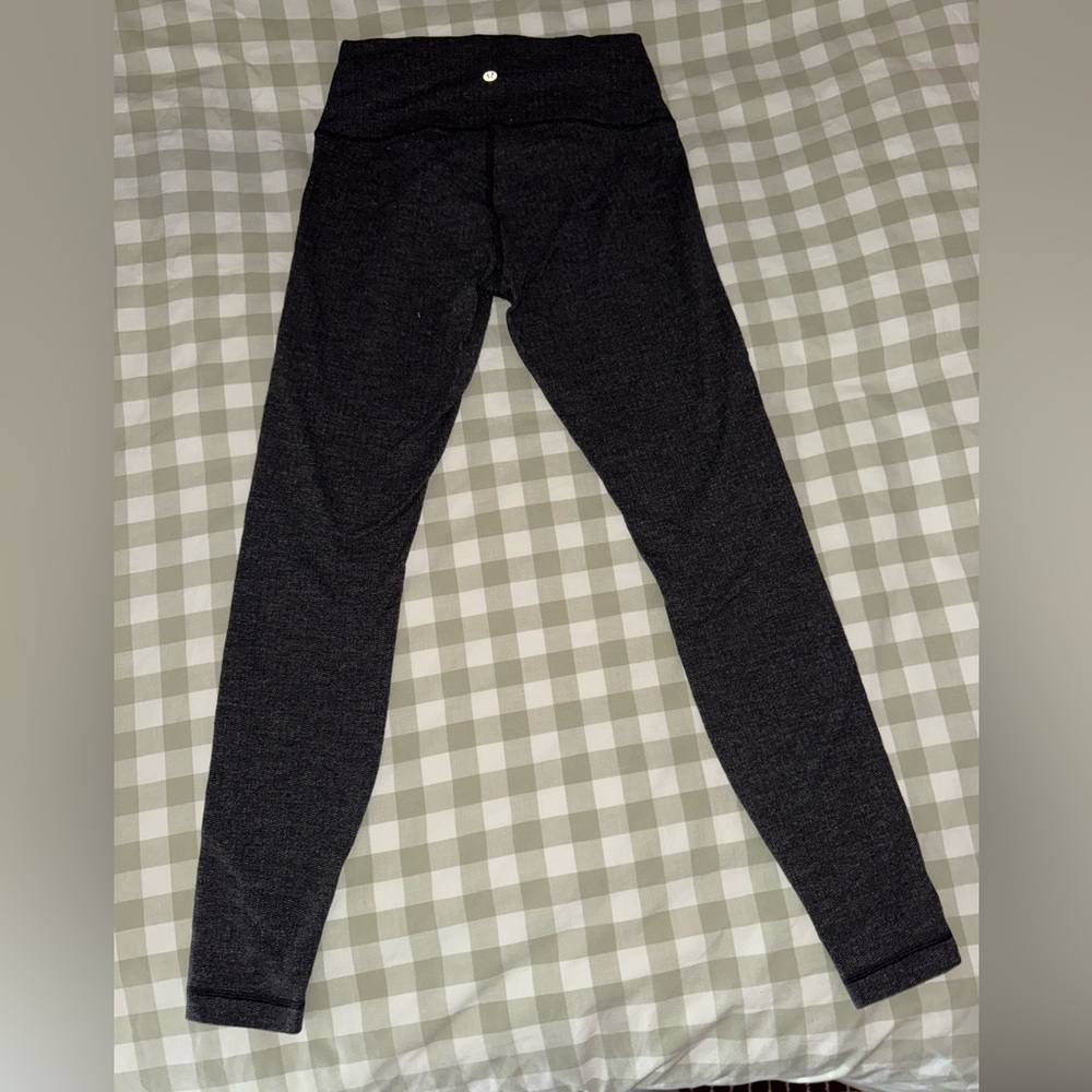 Lululemon Gray High-Waisted Herrinbone Sz 8